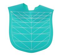 SEWACC Waterproof Silicone Hair Cutting Collar with Weighted Neck Wrap, Large Extended Hairdressing Cape for Haircuts and Coloring, Blue-green Hair Dye Shawl for Salon Use
