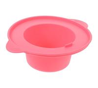 SEWACC Wax Warmer Liners Small Silicone Pot 400ml Pink Replacement Bowl for Hair Removal and Skincare Routine