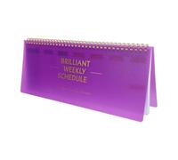 SEWACC Weekly Planner With Spiral Bound Blank Desktop Planner Undated Weekly Daily Scheduler Planning Notepad