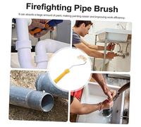 SEWACC Wheels Firefighting Paint Roller Brush for Pipes Lightweight Painting Tool with Ergonomic Handle Easy to Use and Clean for Professional and Home Use