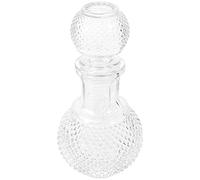 SEWACC Whiskey Decanter, 250ml Small Transparent Glass Wine Decanter with Airtight Stopper, Spirit Dispenser for Bourbon, Brandy, Rum