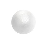 SEWACC White Polystyrene Ball Christmas Craft Sphere for DIY Decorations Paintable Foam Modelling Ball for Tree Ornaments Molecular Models and Creative Art Projects