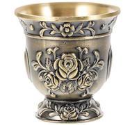 SEWACC Wide Mouth Tea Cup Whiskey Glasses Chalice Cup Flower Goblet Cup Drinking Glasses for Home Bar Party Medieval Glassware Holy Water Bottle Ritual Offering Bowl Wine Glass