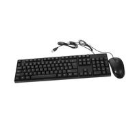 SEWACC Wired Spanish Keyboard Mouse Combo Full USB Computer Accessory Quiet Typing for Laptop Desktop Office Use Plug and Play