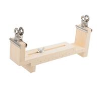 SEWACC Wooden Bracelet Maker Kit for DIY Wristband Weaving Natural Wood Braiding Frame with Clamps Hand Rope Braider Tool for Beginners and Professionals Crafting