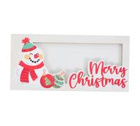 SEWACC Wooden Christmas Snowman Money Holder Card Organizer Lightweight Xmas Table Centerpiece for Holiday Party Decoration and Cash Gift Storage