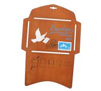 SEWACC Wooden Envelope Template Stencil for DIY Crafts Making Envelop Maker Tool for Cards and Envelopes for Card Making