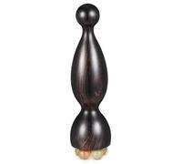 SEWACC Wooden Face Massage Tool for Women with Unique Shape and Gentle Massage Features Made of Coffee-Wood and Goat Horn for Professional Facial Care the Go Relaxation