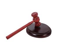 SEWACC Wooden Lawyer Gavel with Base Judge Hammer for Auctions and Courtroom Use Comfortable Grip for Precise Strikes Sturdy Craftsmanship Easy Display and Storage