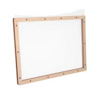 SEWACC Wooden Papermaking Deckle Mold with Mesh Screen for DIY Paper Crafts and Dried Flower Decoration Precise Frame for Handmade Artistic Projects and Creative Papermaking