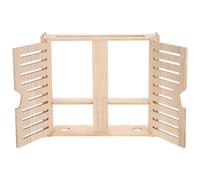 SEWACC Wooden Router Shelf Storage Box for Safe Placement with 2-layer Design and Multiple Cable Holes, Wall-mounted Wifi Router Organizer and Elegant Home or Office Decoration
