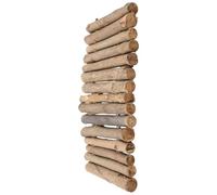 SEWACC Wooden Stick Reptile Hideout Cave with Basking Platform Natural Terrarium Decoration for Turtles Tortoises Bearded Dragons Reptile Supplies Habitat Enhancer