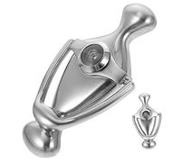 SEWACC Zinc Alloy Front Door Knocker with Peephole Viewer Stainless Steel Security Knocker for Home Entrance Ergonomic Grip with Polished Finish and Widened Base for Enhanced Safety and