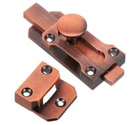 SEWACC Zinc Alloy Heavy Duty Door Latch with Antique Engineering Design Sliding Bolt Lock for French Bathroom Patio Doors Easy DIY Installation Versatile Security and Windows