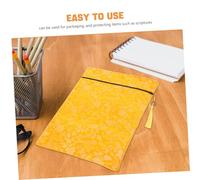 SEWACC Zippered Bible Book Bag with Tassel Fabric Religious Book Holder and Pencil Pouch Elegant Protective Sleeve for Scripture Storage and Travel Large Golden Dragon Pattern Case for