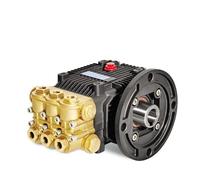 Sewage/Effluent Pumps HB-N Brass Triplex Plunger Pump 85℃ Degree Hot Water Washing Machine Piston 100bar High(Hb0810 8lpm,HB-F6 Round flange)