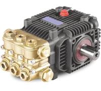 Sewage/Effluent Pumps HB-N Brass Triplex Plunger Pump 85℃ Degree Hot Water Washing Machine Piston 100bar High(Hb1510 15lpm,HB-N Belt drive)