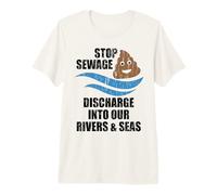 Sewage Floating River & Sea Water Vintage Stop Sea Pollution Premium T-Shirt