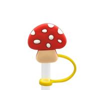 Sewant Mushrooms Straw Cover for Stanley 40&30 Oz Cup, 8mm Silicone Straw Covers Cap for Stanley Cup Accessories, Cute Straw Topper for Tumblers, Straw Cap Stopper for Reusable Straws Tip Lids（DM601）