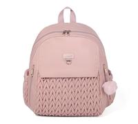 SEWBOO Diaper Bag,Newborn Baby Backpack,Waterproof and Stylish Travel Back Pack with Changing Pad for Women and Girls, Dusty Rose, Middle, Middle Size