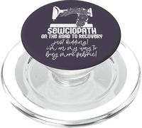 SEWCIOPATH On the road to recovery Funny Sewing Machine Meme PopSockets PopGrip for MagSafe