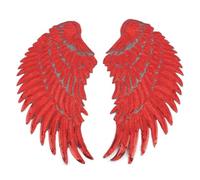 Sewed On Appliques Costume Sequined Wing Decorative Patches Clothes Badge Appliques Wing Embroidered Patches Sewed On Big