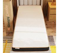 sewell fabric bonnell spring single mattress in white