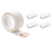 Sewell Ghost Wire 2.0, Super Flat Adhesive Speaker Wire Kit with 4 Terminal Blocks, 16 AWG, 2 Conductor, 25 ft. Spool, White
