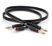 Sewell Silverback 12 AWG Speaker Wire with Silverback Pro Banana Plugs - 15 feet, CL3 Rated, Oxygen Free Copper, high Strand Count, Terminated