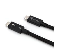 Sewell Thunderbolt 5 Cable - Intel Certified, Premium Braided 2.6 ft (0.8m), 80Gbps/120Gbps Bandwidth Boost, 240W Power Delivery, 8K Display Support. USB4, USB-C, and Thunderbolt 4/3 Compatible