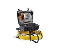 Sewer Camera with 512Hz Locator IP68 9" Pipeline Inspection Camera w/DVR Function w/12 Adjustable LEDs and 16 GB SD Card(7 inch Screen 40M)