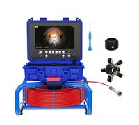 Sewer Camera With Locator,9" Pipe Inspection Self-Leveling 512HZ IP68 Waterproof Meter Counter DVR Drain Endoscope Good Image Quality(30M,No Locator)