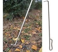 Sewer Drain Cover Pry Bar,Manhole Cover Lid Lifter for Moving Lifting and Pulling, Durable Hanger Hooks for Firefighting, Easy Grip Stainless Steel Roll up Door Window Puller Tool (Color :