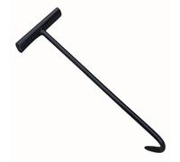 Sewer Drain Cover Pry Bar,T Style Metal Manhole Cover Lid Lifter, Heavy Duty Puller for Sewerage Gutters Channels Drainage Pit Moving Heavy, Durable Handy Roll Up Door Hook Tool (Color : 12