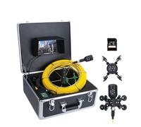 Sewer Inspection Camera, Sewer Camera, 7inch DVR 30M 1080P HD Dual Camera Lens Drain Sewer Pipeline Industrial Endoscope Pipe Inspection Video Camera For Home Wall Duct Drain Pipe Plumbing(30m,F7PS-2C