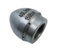 Sewer Jetter Nozzle Professional Drain Flusher for Sewer and Tube Cleaning Remove Debris G1/2 G3/8 Size 40L Capacity Silver(G3/8inch)