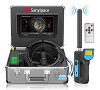 Sewer Pipe Camera with 512hz Locator, 30M Drain Inspection Camera with Self-Leveling, 9" Drainage Endoscope 1080P with Microphone and Speaker, Professional Snake Cam Duct Cam with Remote for Plumber