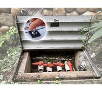 Sewer Pipe Covers/Inspection Lid with Lock for Outside, Heavy Duty Stainless Steel Manhole Cover and Frame for Yard Septic Industrial, Crawl Space Floor Access Hatch(WxL 36x59in (91x150cm))