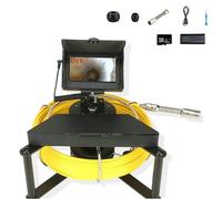 Sewer Pipe Inspection Camera with 4.3 Inch LCD Monitor, Waterproof Drain Camera, DVR Recording, 16G TF Card, 5600mAh Battery, Industrial Endoscope for Plumbers