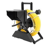 Sewer Pipe Inspection Camera with HD Monitor, Waterproof, 30m Cable, DVR Recording, Wide Angle, 12 LEDs, 5600mAh Battery for Plumbing and Leak Detection