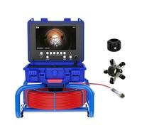 Sewer Pipe Inspection Camera With Locator 512HZ 9'' DVR Meter Counter Self Leveling 1080P Pipeline Drain Industrial Endoscope Easy To Use(20m,Self-Leveling 512HZ)