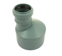 Sewer Pipe Reducer, PP 110mm to 50mm, High Temperature Resistant Polypropylene, Grey Waste Pipe Reducer