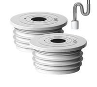 Sewer Seal Ring - 2 Pack Silicone Drain Hose Seal for Washing Machines, Duct Cover for Laundry Room, Bathroom and Bathtub, Odor Resistant Floor Drain Plug