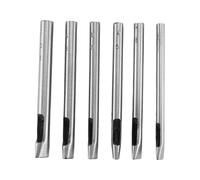 seweu 6 Sizes Oval Hole Punch for Leather 6mm-10mm Hollow Leather Crafting Hand Punching Tool Kit for Leather Crafting