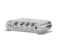 seweu Mini Digital Power Audio Car Amplifier Blue Light Stereo Audio Amplifier for Home Theater Club Party Music 200W X2(B) Easy to Use