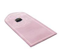 seweu Prayer Rug Prayer Mat for Ramadan Portable Worship Kneel Embossing Floor Carpets Non-Slip Soft Meditation Mat Pink