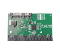seweu SATA Expansion Card 1 to 5 Port SATA3.0 Controller Card Motherboard SATA Port Multiplier Riser Card HUB Adapter Easy to Use
