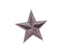Sewing Applique Patches, Applique Patches 10pcs Small Star Iron On for Clothes Embroidered DIY Multicolor 2.7cm(Deep Grey)