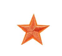 Sewing Applique Patches, Applique Patches 10pcs Small Star Iron On for Clothes Embroidered DIY Multicolor 2.7cm(Orange Color)