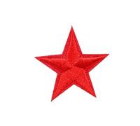 Sewing Applique Patches, Applique Patches 10pcs Small Star Iron On for Clothes Embroidered DIY Multicolor 2.7cm(Red Color)